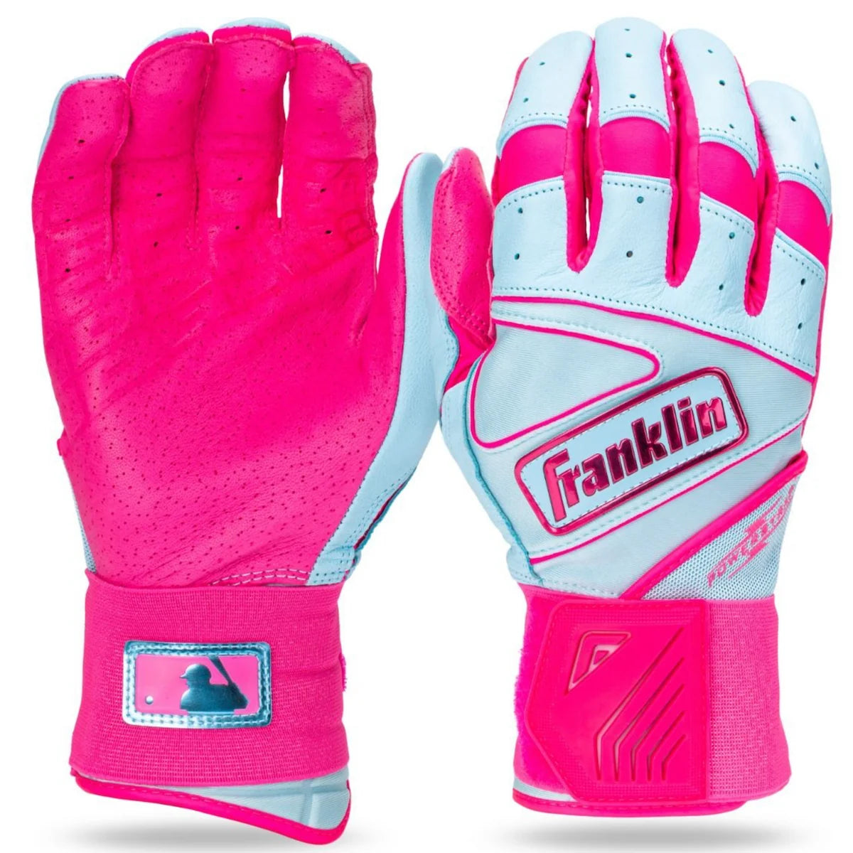 Guantillas Franklin Powerstrap Infinite Series Rosa/Azul Cielo 20777 Beisbol