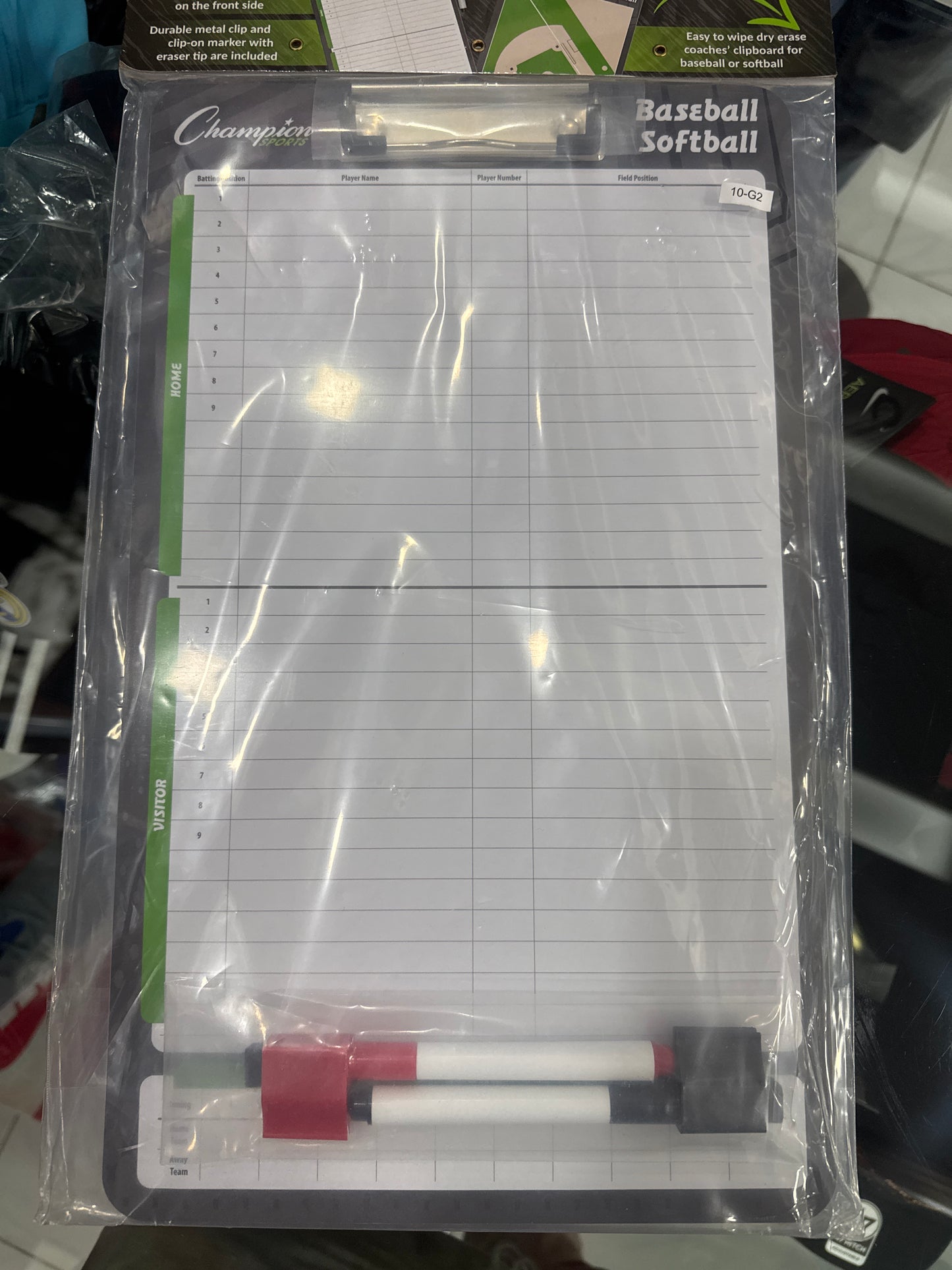Pizarra de jugadas para Softball