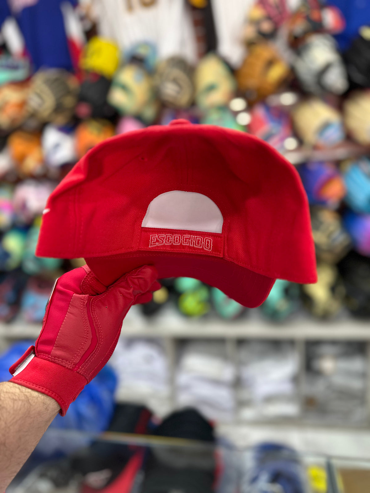 Gorra 4fans Leones Del Escogido Ajustable Roja