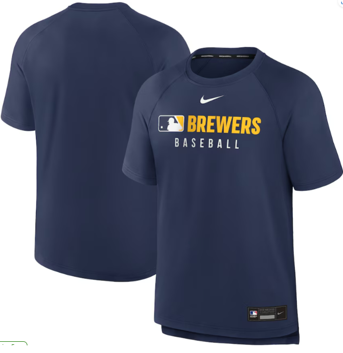 Camiseta Nike PreGame Milwaukee Brewers MLB