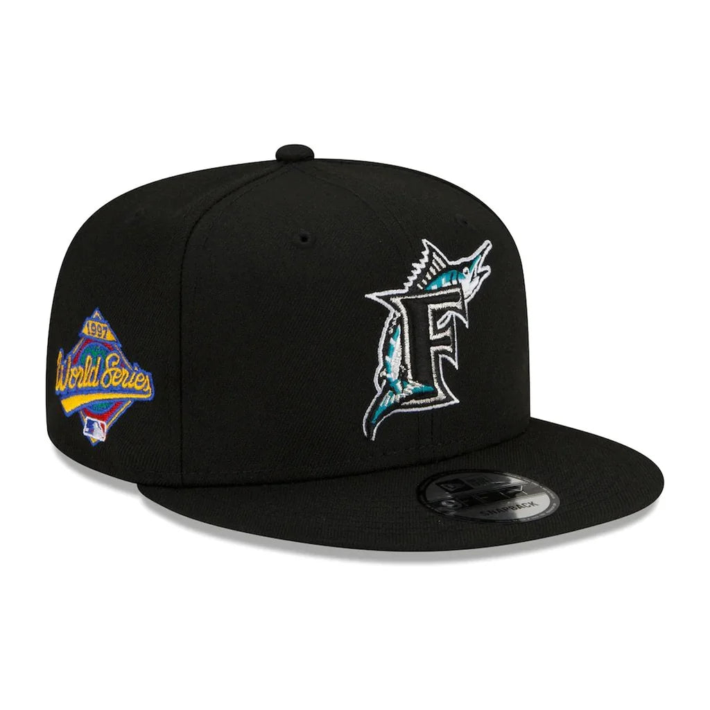 Gorra New Era 9FIFTY SnapBack Florida Marlins Patch Worlds Series 1997