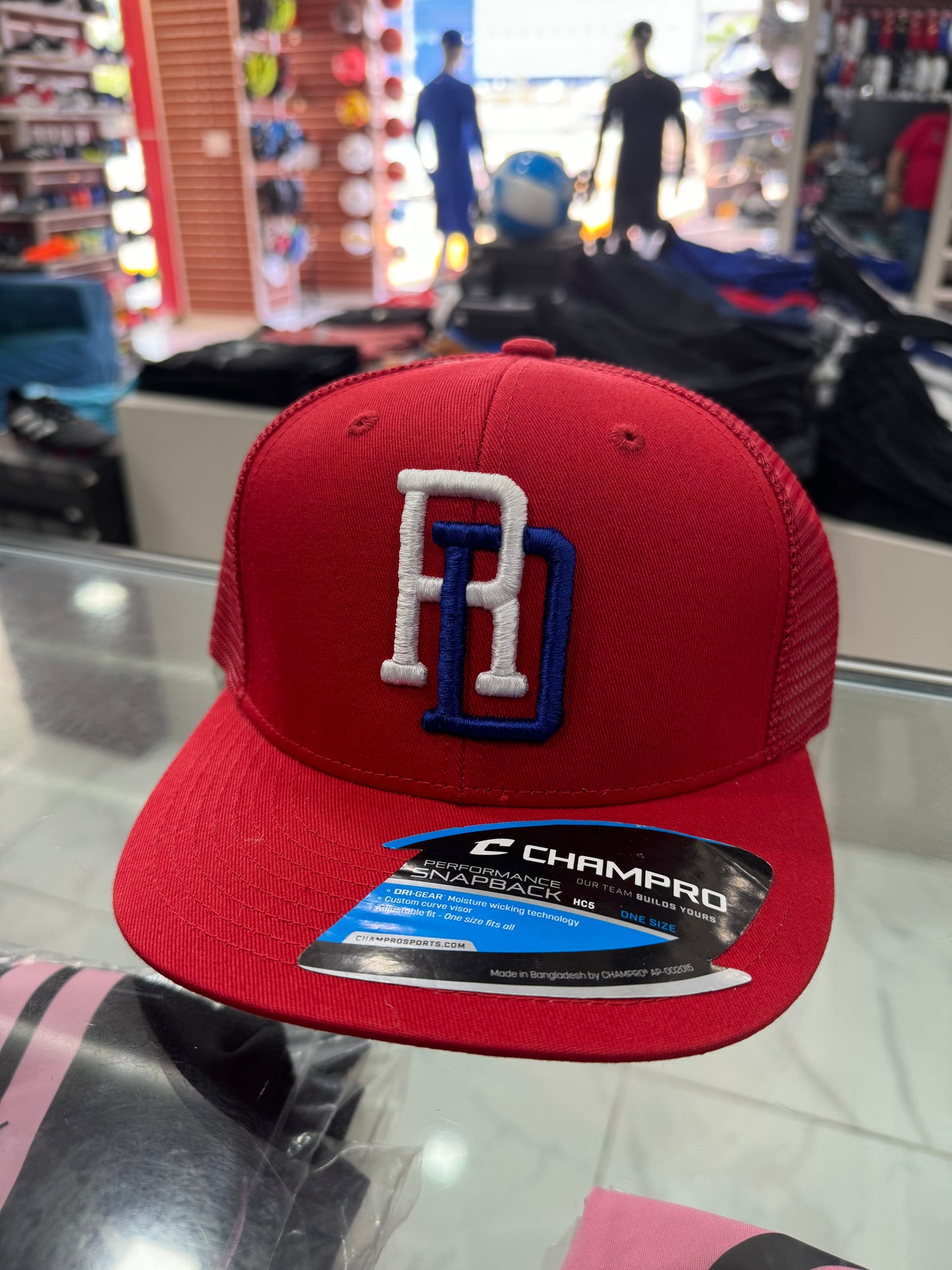 Gorra Champro SnapBack República Dominicana Roja