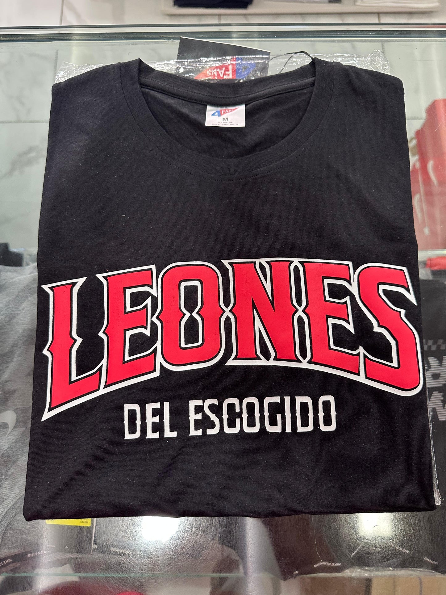 Camiseta 4fans Leones Del Escogido Negra
