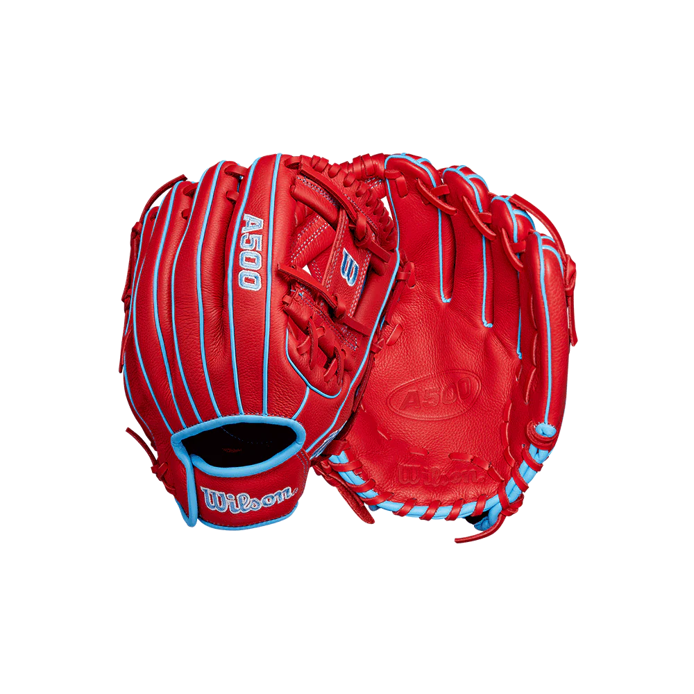 Guante Wilson A500 WBW102540115 RED/BLUE 11.5