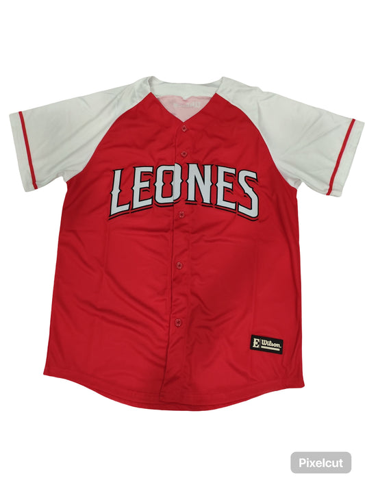 Chaqueta de Leones Del Escogido Wilson Roja y Blanca 2025-2026