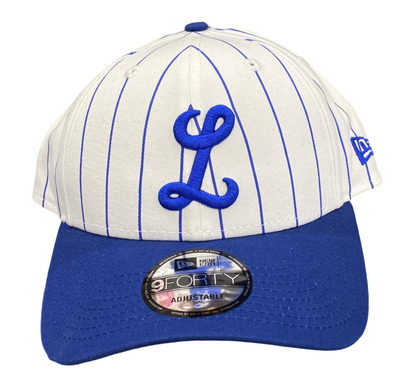 Gorra New Era 9FORTY Adjustable Licey Blanca con rayas