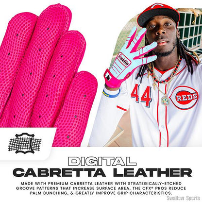 Guantillas Franklin CFX PRO HI-LITE Series Rosa/Azul Cielo 20887 Beisbol