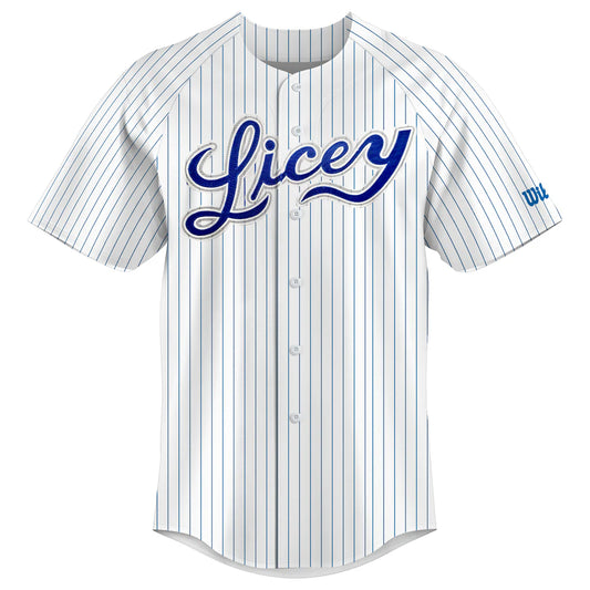 Chaqueta del Licey Wilson Blanca Con Rayas