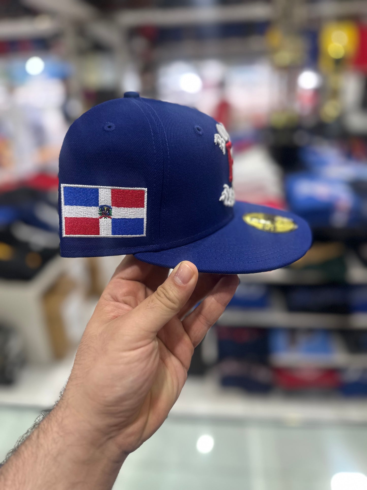 Gorra New Era 59FIFTY Dominicana Clasico Mundial BXR Azul