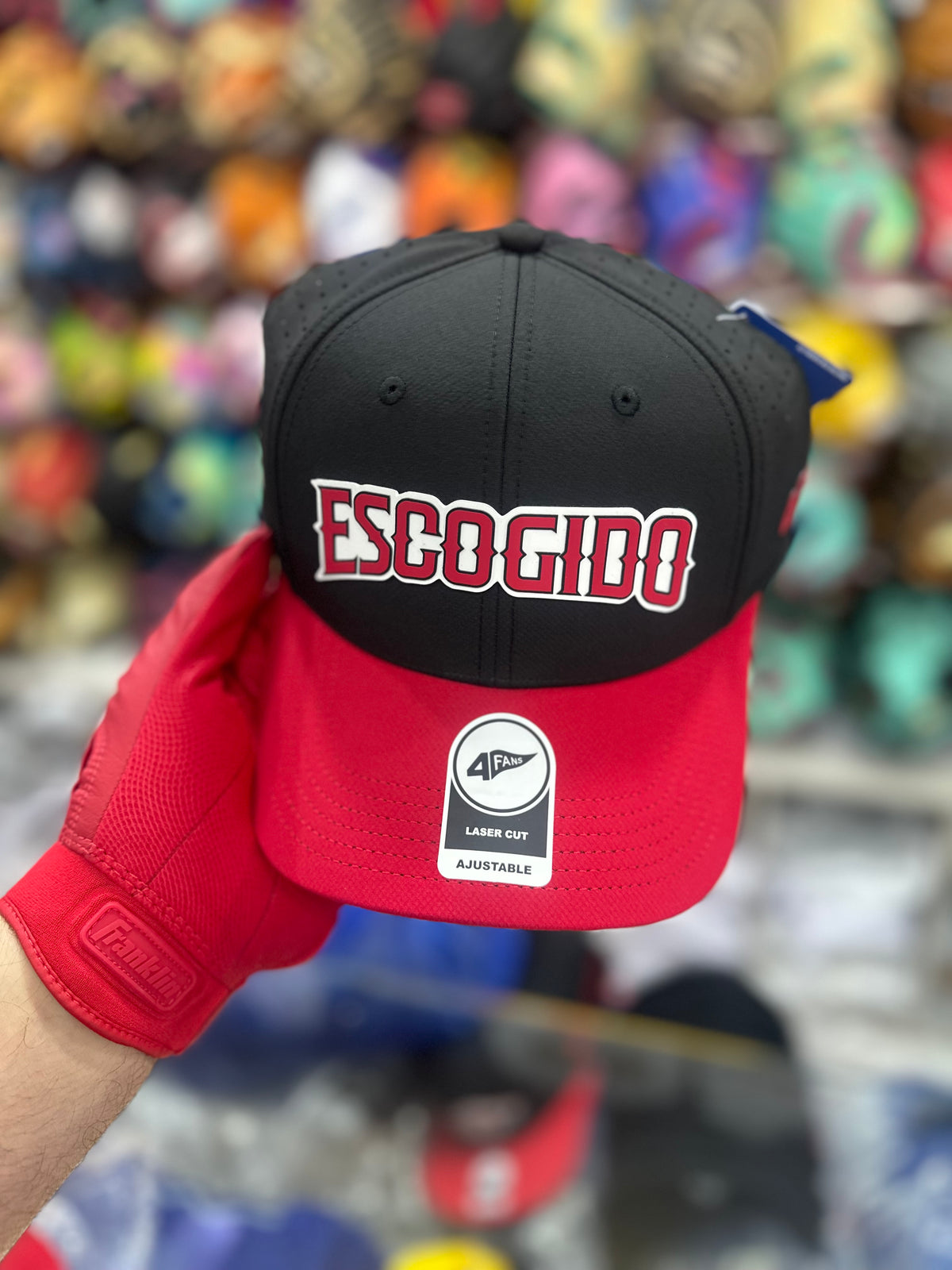 Gorra 4fans Leones Del Escogido Laser Cut Ajustable