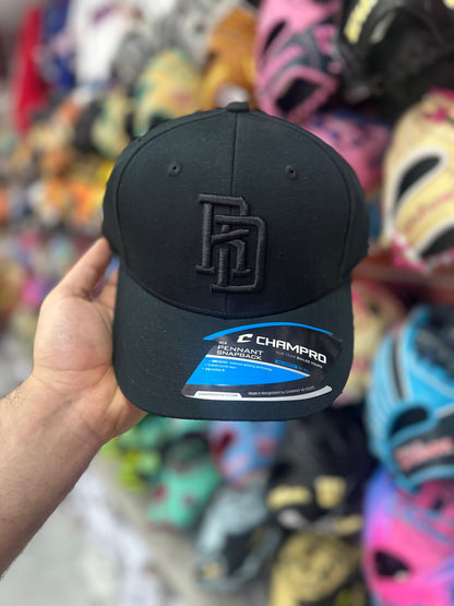 Gorra Champro Republica Dominicana Bandera Negra