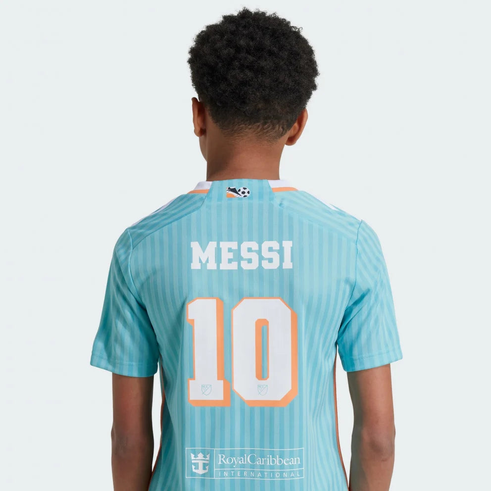 Camiseta Adidas del Inter Miami Alternativa Futbol Niños Lionel Messi