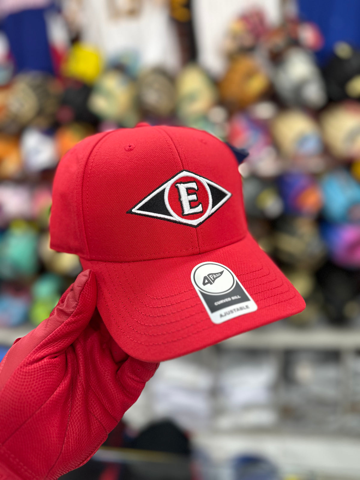 Gorra 4fans Leones Del Escogido Ajustable Roja