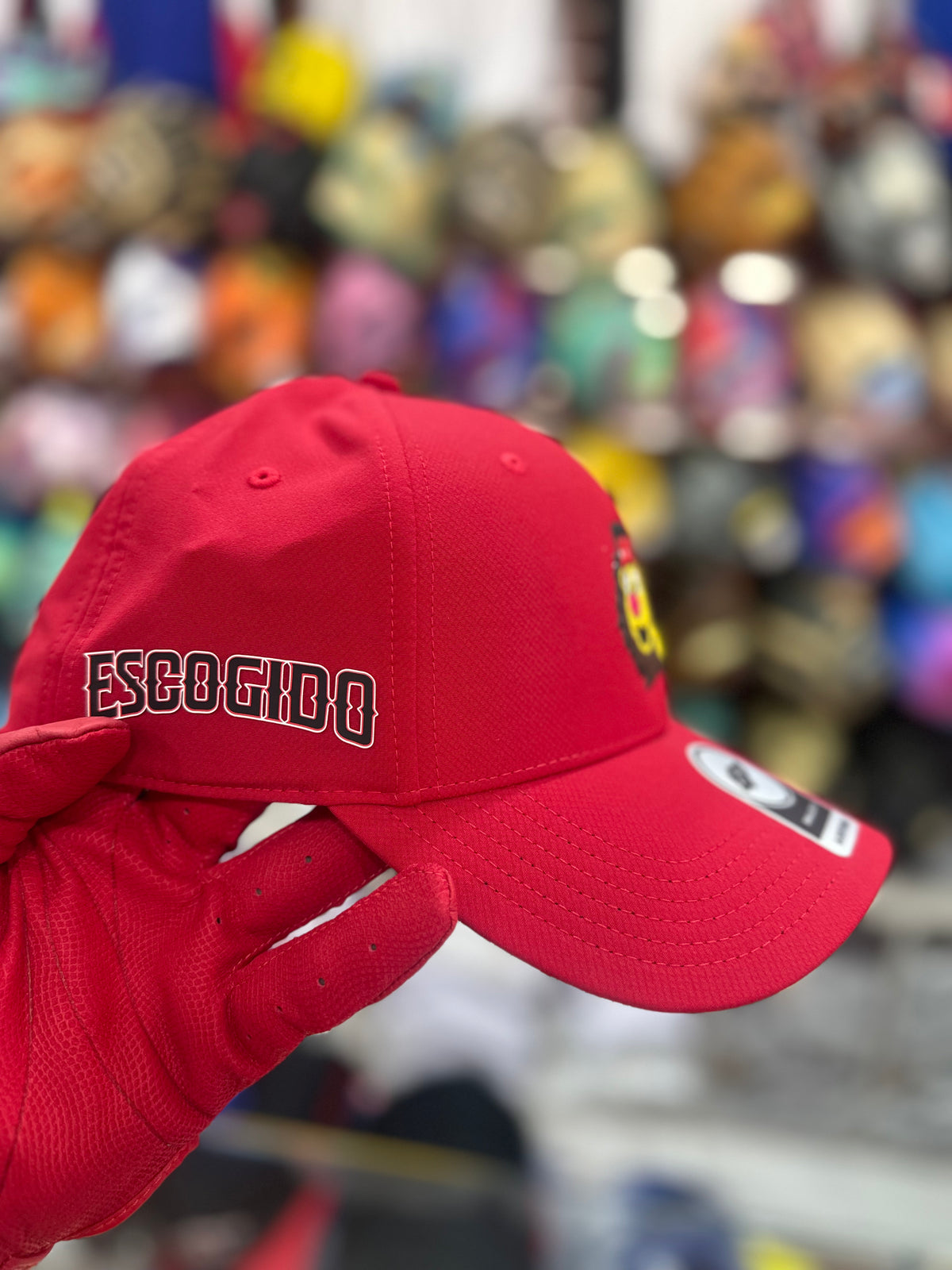 Gorra 4fans Leones Del Escogido Ajustable Roja