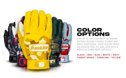 Guantillas Franklin Digitek HI-LITE 21072 Amarilla Beisbol Adultos