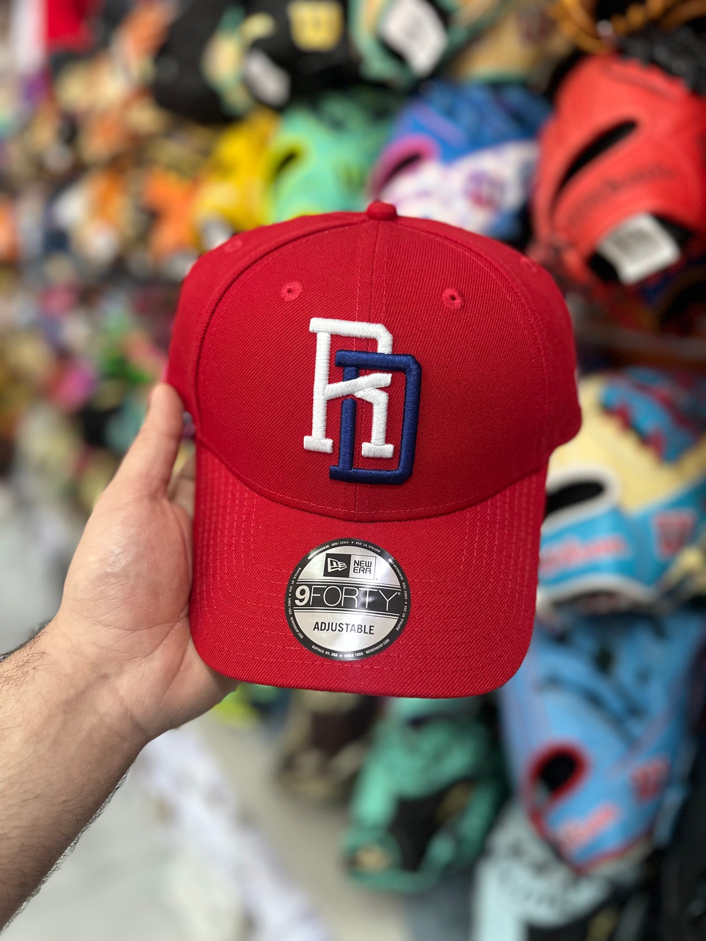 Gorra New Era 9FORTY República Dominicana Roja 70872616