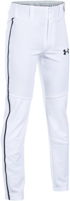 Pantalon Largo Under Armour Blanco Niños  Beisbol