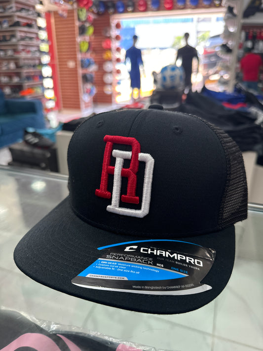 Gorra Champro SnapBack República Dominicana Negra