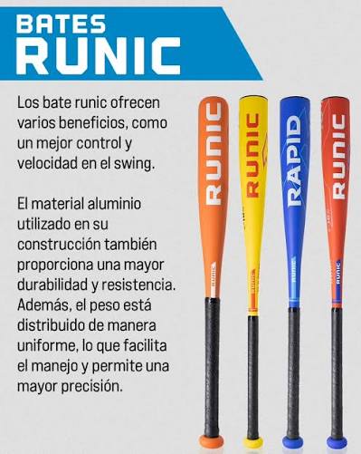 Bate de Aluminio Runic Rapid Beisbol