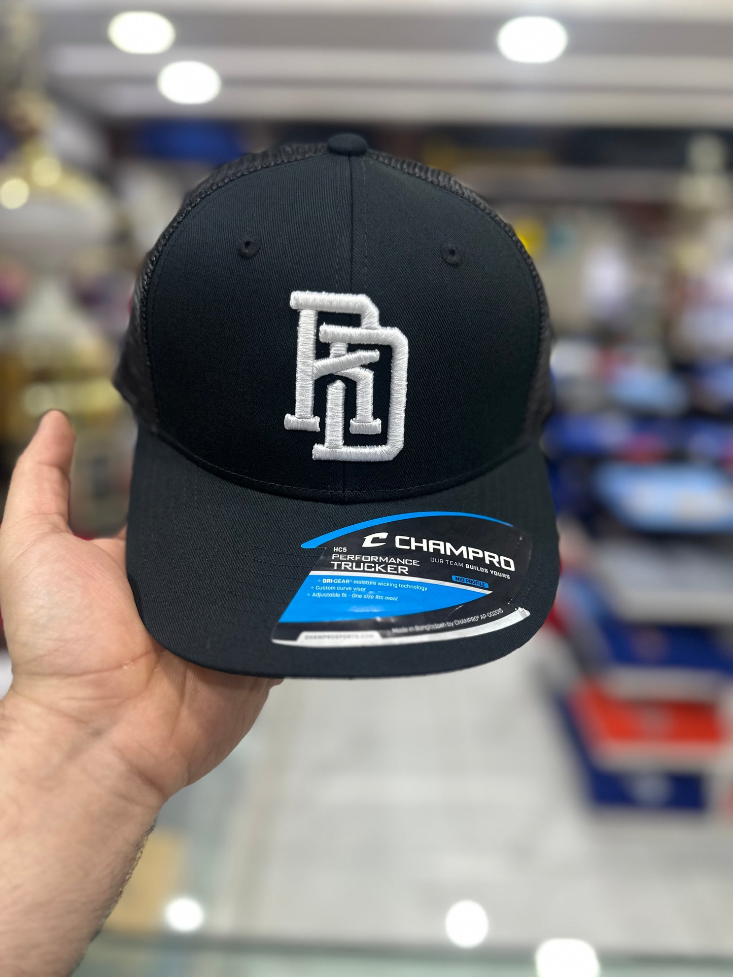 Gorra Champro SnapBack Republica Dominicana Negra Logo 2026