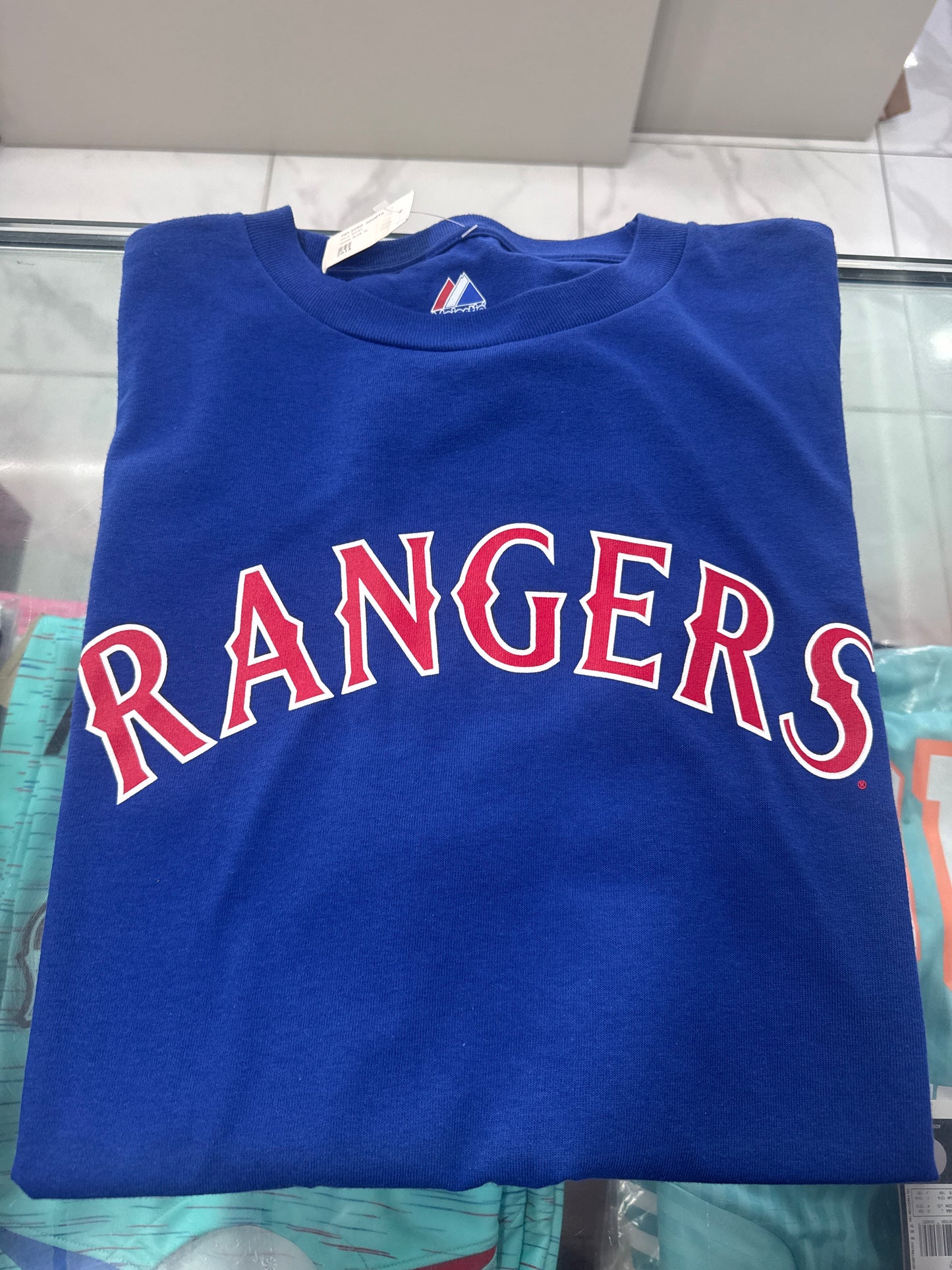 Camiseta Majestic Texas Rangers