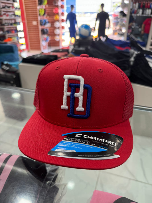 Gorra Champro SnapBack República Dominicana Roja