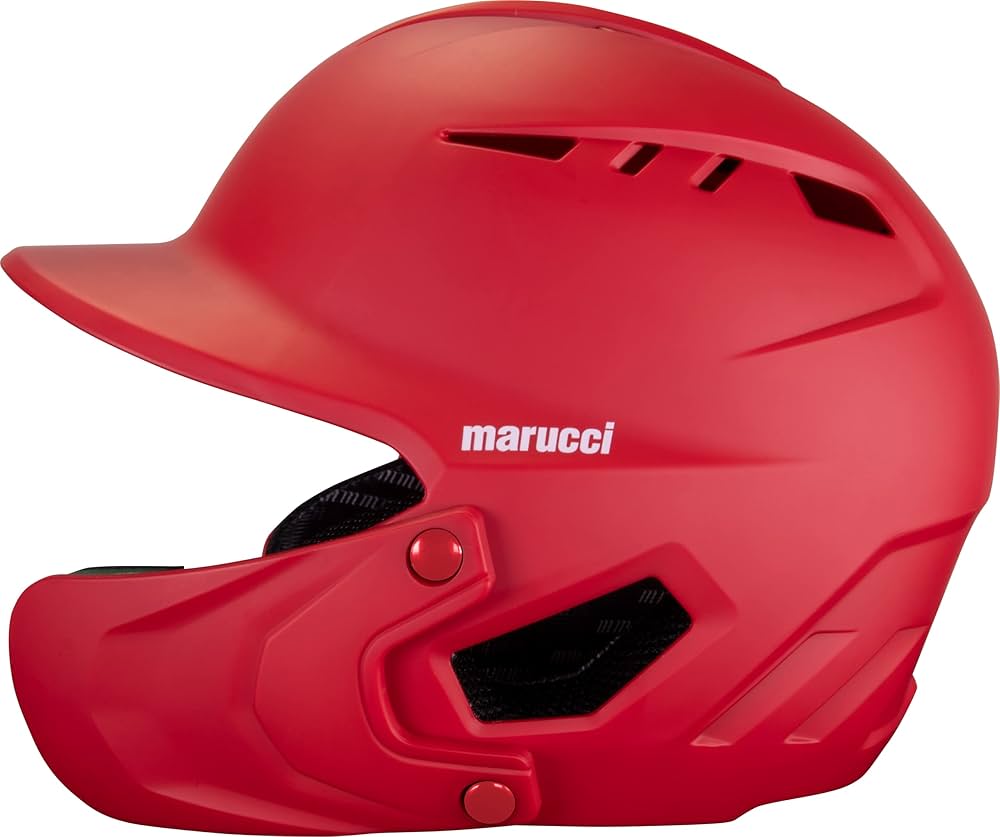 Casco Protector Marucci Rojo
