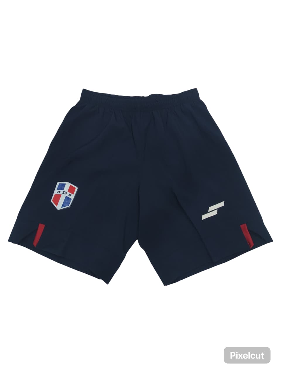 Pantalon Corto Silver Jugadores Selección Dominicana Futbol Azul Marino