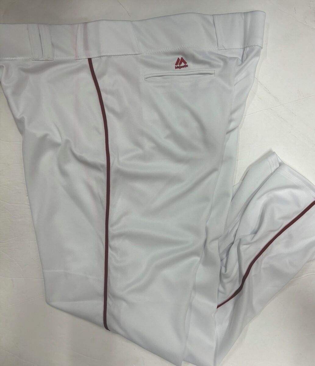 Pantalon Largo Majestic Blanco  Niños Beisbol