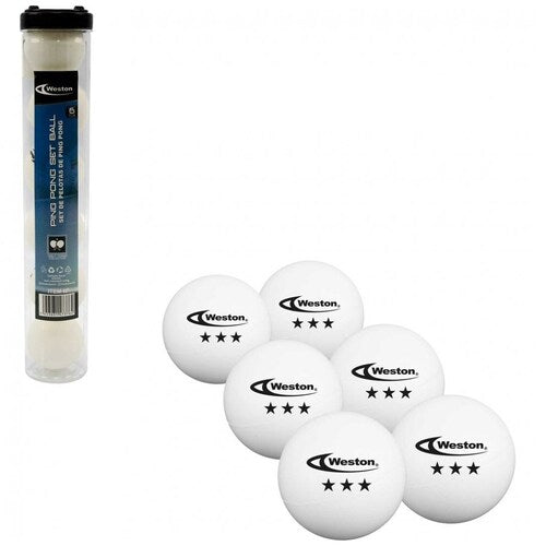 Bolas de Ping Pong Weston Paquete De 6