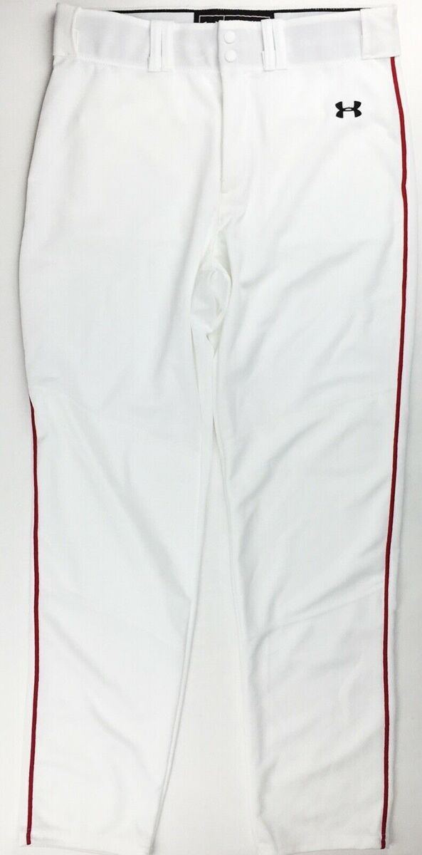 Pantalon Largo Under Armour Blanco Niños  Beisbol