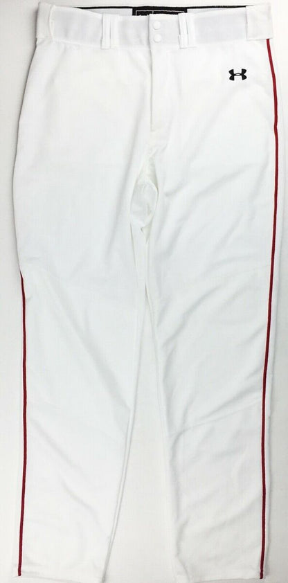 Pantalon Largo Under Armour Blanco Niños  Beisbol