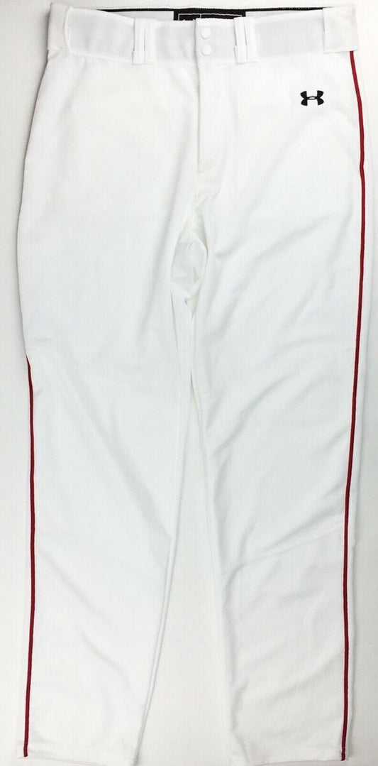 Pantalon Largo Under Armour Blanco Niños  Beisbol