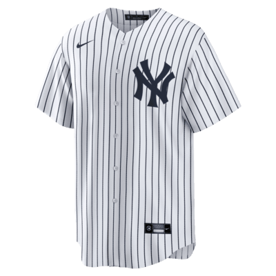 Chaqueta Nike MLB Yankees Blanca Con Rayas Adultos