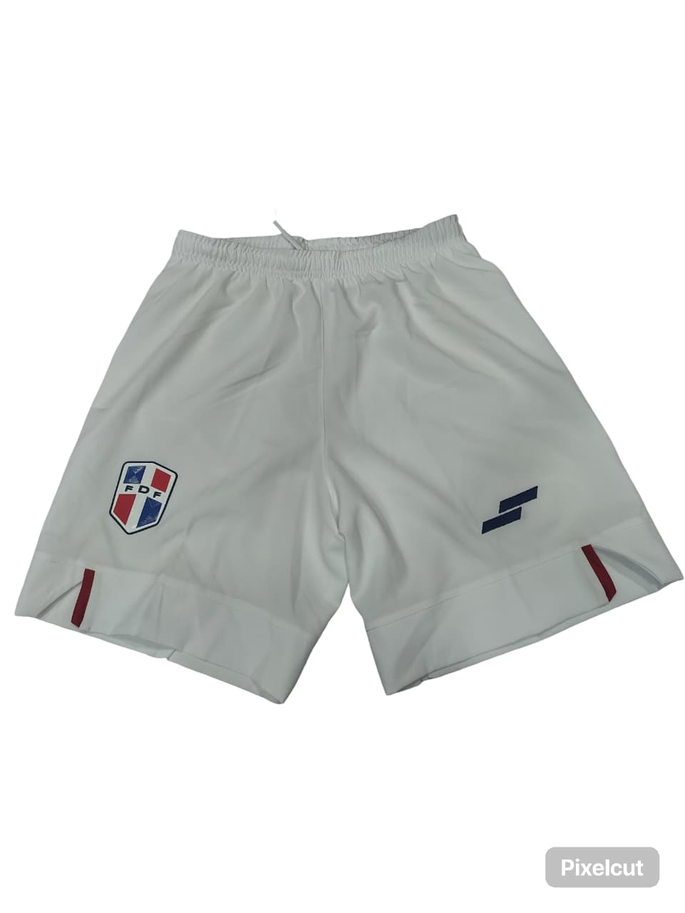 Pantalon Corto Silver Jugadores Selección Dominicana Futbol Blanco
