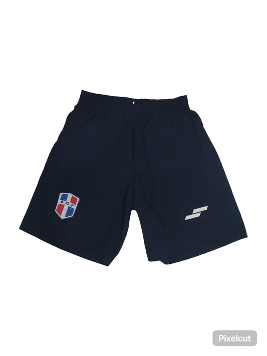 Pantalon Corto Silver Fanaticos Selección Dominicana Futbol Azul Marino